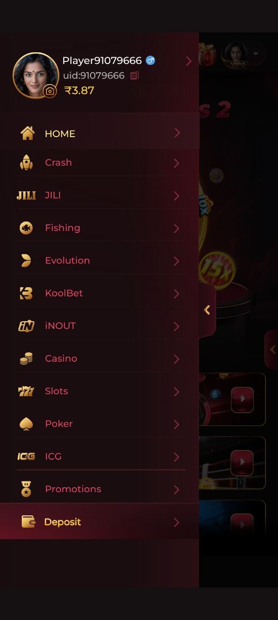 ix7 app game screenshot showing casino games, slots, Crash and other more game